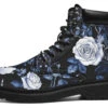 Blue Rose Romance Classic Boots -Rogue & Wolf Shop ClassicBoots BlueRoseRomanceClassicBoots 173 53634 Classicboots Blk STR1 NLB