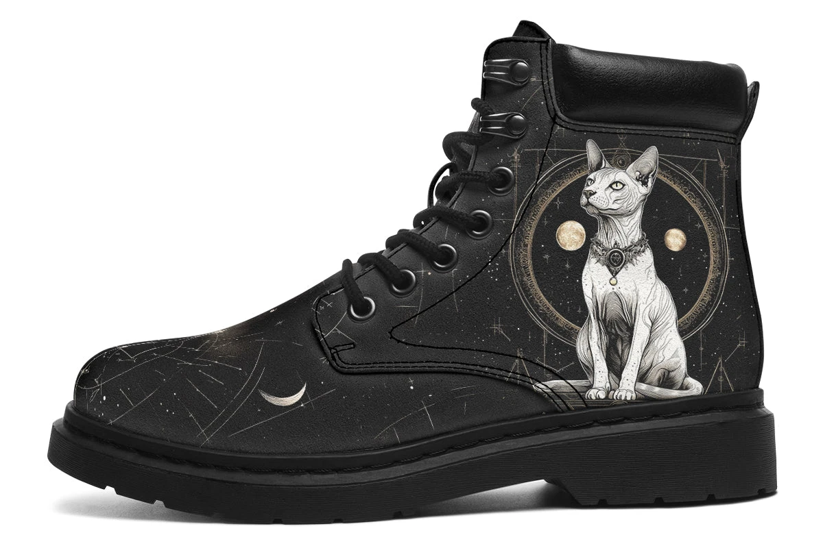 Cosmic Sphynx Cat Classic Boots 3 Cosmic Sphynx Cat Classic Boots