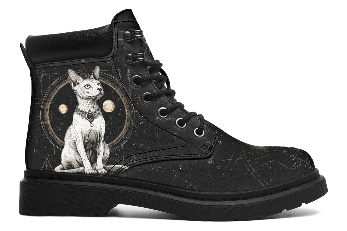 Cosmic Sphynx Cat Classic Boots 5 Cosmic Sphynx Cat Classic Boots - Image 3