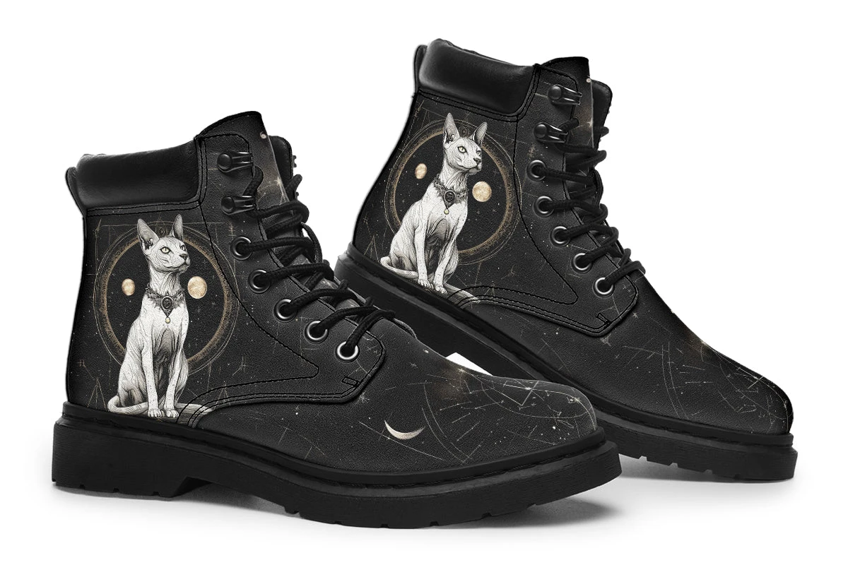 Cosmic Sphynx Cat Classic Boots 9 Cosmic Sphynx Cat Classic Boots - Image 7