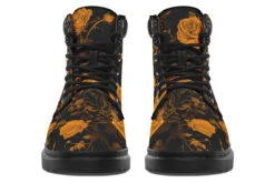 Golden Rose Romance Classic Boots -Rogue & Wolf Shop ClassicBoots GoldenRoseRomanceClassicBoots 173 10432 Classicboots Blk STR4 NLB