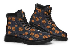 Pumpkin Party Classic Boots -Rogue & Wolf Shop ClassicBoots PumpkinPartyClassicBoots 173 38759 Classicboots Blk STR7 NLB