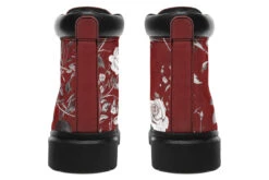 Red Rose Romance Classic Boots -Rogue & Wolf Shop ClassicBoots RedRoseRomanceClassicBoots 173 53647 Classicboots Blk STR5 NLB