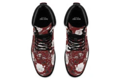 Red Rose Romance Classic Boots -Rogue & Wolf Shop ClassicBoots RedRoseRomanceClassicBoots 173 53647 Classicboots Blk STR6 RAW