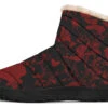 Blood Rose Romance Comfy Winter Boots -Rogue & Wolf Shop ComfyWinterBoots BloodRoseRomanceComfyWinterBoots 173 37927 Comfywinterboots Blk STR1 NLB