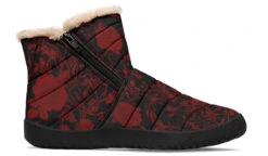 Blood Rose Romance Comfy Winter Boots -Rogue & Wolf Shop ComfyWinterBoots BloodRoseRomanceComfyWinterBoots 173 37927 Comfywinterboots Blk STR3 NLB