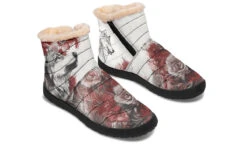 Crimson Wolf Comfy Winter Boots -Rogue & Wolf Shop ComfyWinterBoots CrimsonWolfComfyWinterBoots 173 74681 Comfywinterboots Blk STR8 NLB