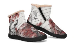 Crimson Wolf Comfy Winter Boots -Rogue & Wolf Shop ComfyWinterBoots CrimsonWolfComfyWinterBoots 173 74681 Comfywinterboots Blk STR9 NLB