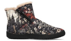 Dark Fairytale Comfy Winter Boots -Rogue & Wolf Shop ComfyWinterBoots DarkFairytaleComfyWinterBoots 173 82265 Comfywinterboots Blk STR3 NLB