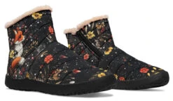 Fox Spirit Comfy Winter Boots -Rogue & Wolf Shop ComfyWinterBoots FoxSpiritComfyWinterBoots 173 82256 Comfywinterboots Blk STR7 NLB