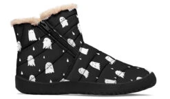 Ghost Party Comfy Winter Boots -Rogue & Wolf Shop ComfyWinterBoots GhostPartyComfyWinterBoots 173 37938 Comfywinterboots Blk STR3 NLB