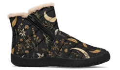 Moonlit Botanica Comfy Winter Boots -Rogue & Wolf Shop ComfyWinterBoots MoonlitBotanicaComfyWinterBoots 173 37911 Comfywinterboots Blk STR3 NLB