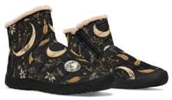 Moonlit Botanica Comfy Winter Boots -Rogue & Wolf Shop ComfyWinterBoots MoonlitBotanicaComfyWinterBoots 173 37911 Comfywinterboots Blk STR7 NLB