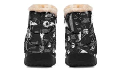 Raven Study Comfy Winter Boots -Rogue & Wolf Shop ComfyWinterBoots RavenStudyComfyWinterBoots 173 37909 Comfywinterboots Blk STR5 NLB