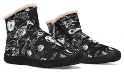 Raven Study Comfy Winter Boots -Rogue & Wolf Shop ComfyWinterBoots RavenStudyComfyWinterBoots 173 37909 Comfywinterboots Blk STR7 NLB