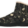 Twilight Garden Comfy Winter Boots 1 Twilight Garden Comfy Winter Boots -Rogue & Wolf Shop ComfyWinterBoots TwilightGardenComfyWinterBoots 173 37924 Comfywinterboots Blk STR1 NLB