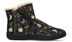 Twilight Garden Comfy Winter Boots -Rogue & Wolf Shop ComfyWinterBoots TwilightGardenComfyWinterBoots 173 37924 Comfywinterboots Blk STR3 NLB