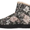 Vintage Peonies Comfy Winter Boots -Rogue & Wolf Shop ComfyWinterBoots VintagePeoniesComfyWinterBoots 173 37918 Comfywinterboots Blk STR1 NLB