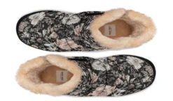 Vintage Peonies Comfy Winter Boots -Rogue & Wolf Shop ComfyWinterBoots VintagePeoniesComfyWinterBoots 173 37918 Comfywinterboots Blk STR6 RAW