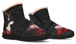 Yule Antlers Comfy Winter Boots -Rogue & Wolf Shop ComfyWinterBoots YuleAntlersComfyWinterBoots 173 82254 Comfywinterboots Blk STR7 NLB