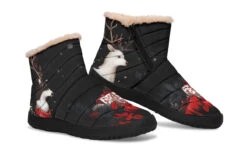 Yule Antlers Comfy Winter Boots -Rogue & Wolf Shop ComfyWinterBoots YuleAntlersComfyWinterBoots 173 82254 Comfywinterboots Blk STR9 NLB