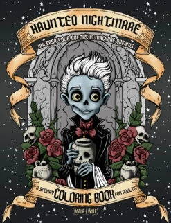 Haunted Nightmare: A Spooky Coloring Book For Adults