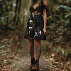 Faery Fungi Skater Skirt