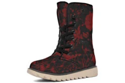 Blood Rose Romance Fold Over Winter Boots -Rogue & Wolf Shop FoldOverWinterBoots BloodRoseRomanceFoldOverWinterBoots 173 36626 Polarboots CW STR3 NLB