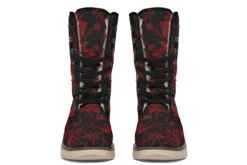 Blood Rose Romance Fold Over Winter Boots -Rogue & Wolf Shop FoldOverWinterBoots BloodRoseRomanceFoldOverWinterBoots 173 36626 Polarboots CW STR7 NLB