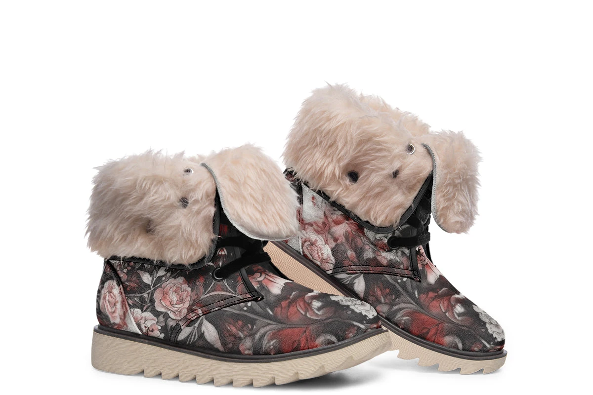 Crimson Wolf Fold Over Winter Boots 17 Crimson Wolf Fold Over Winter Boots - Image 15