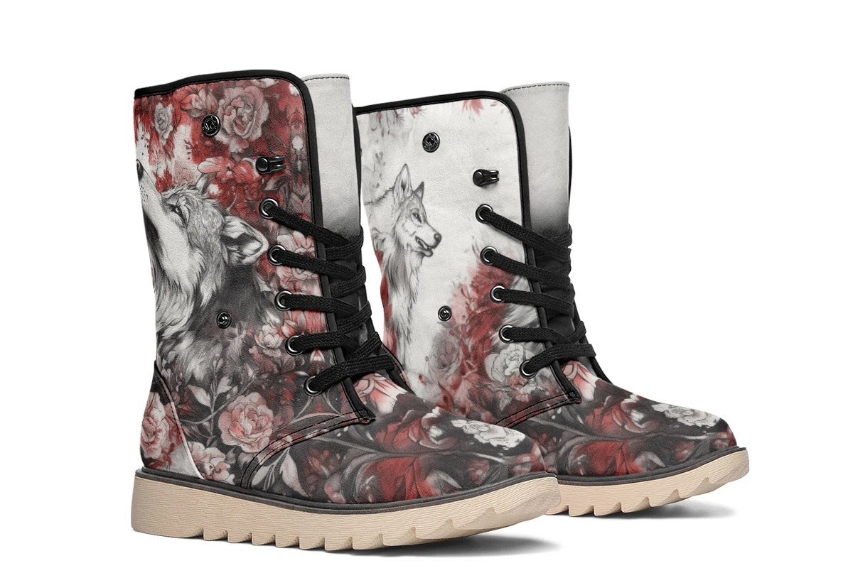Crimson Wolf Fold Over Winter Boots 10 Crimson Wolf Fold Over Winter Boots - Image 8