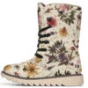 Enchanted Blossoms Fold Over Winter Boots -Rogue & Wolf Shop FoldOverWinterBoots EnchantedBlossomFoldOverWinterBoots 173 36660 Polarboots CW STR1 NLB