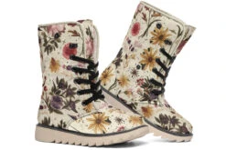 Enchanted Blossoms Fold Over Winter Boots -Rogue & Wolf Shop FoldOverWinterBoots EnchantedBlossomFoldOverWinterBoots 173 36660 Polarboots CW STR13 NLB