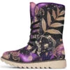Galactic Bloom Fold Over Winter Boots -Rogue & Wolf Shop FoldOverWinterBoots GalacticBloomFoldOverWinterBoots 173 36740 Polarboots CW STR1 NLB