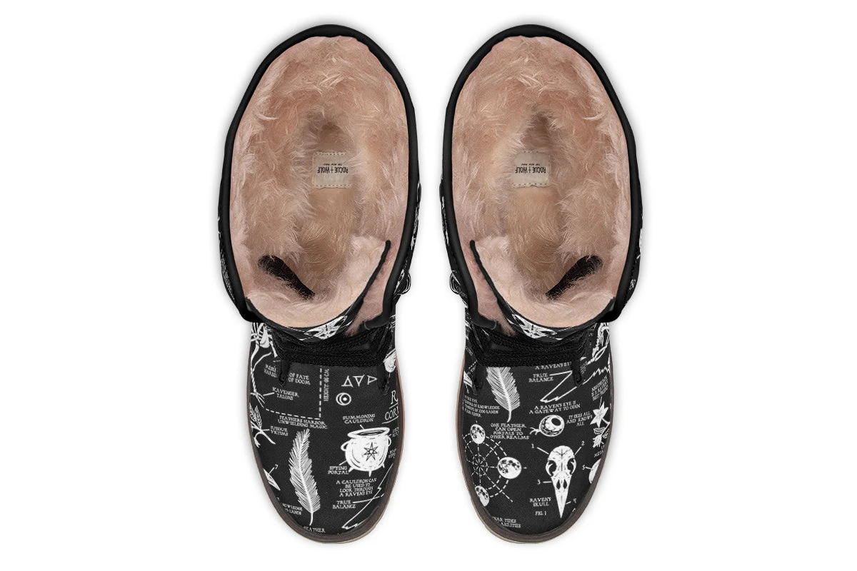 Raven Study Fold Over Winter Boots 9 Raven Study Fold Over Winter Boots - Image 7