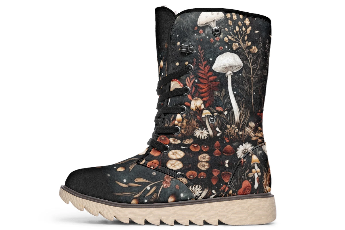 Faery Fungi Fold Over Winter Boots 3 Faery Fungi Fold Over Winter Boots