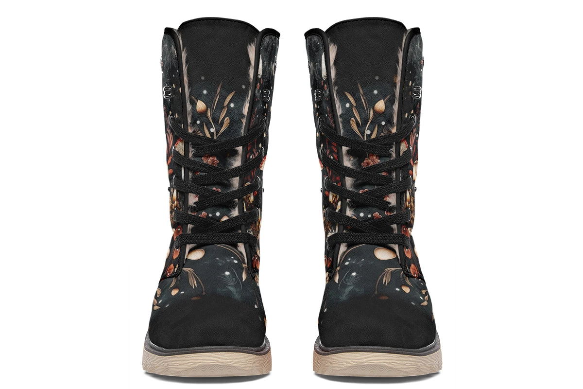 Faery Fungi Fold Over Winter Boots 6 Faery Fungi Fold Over Winter Boots - Image 4