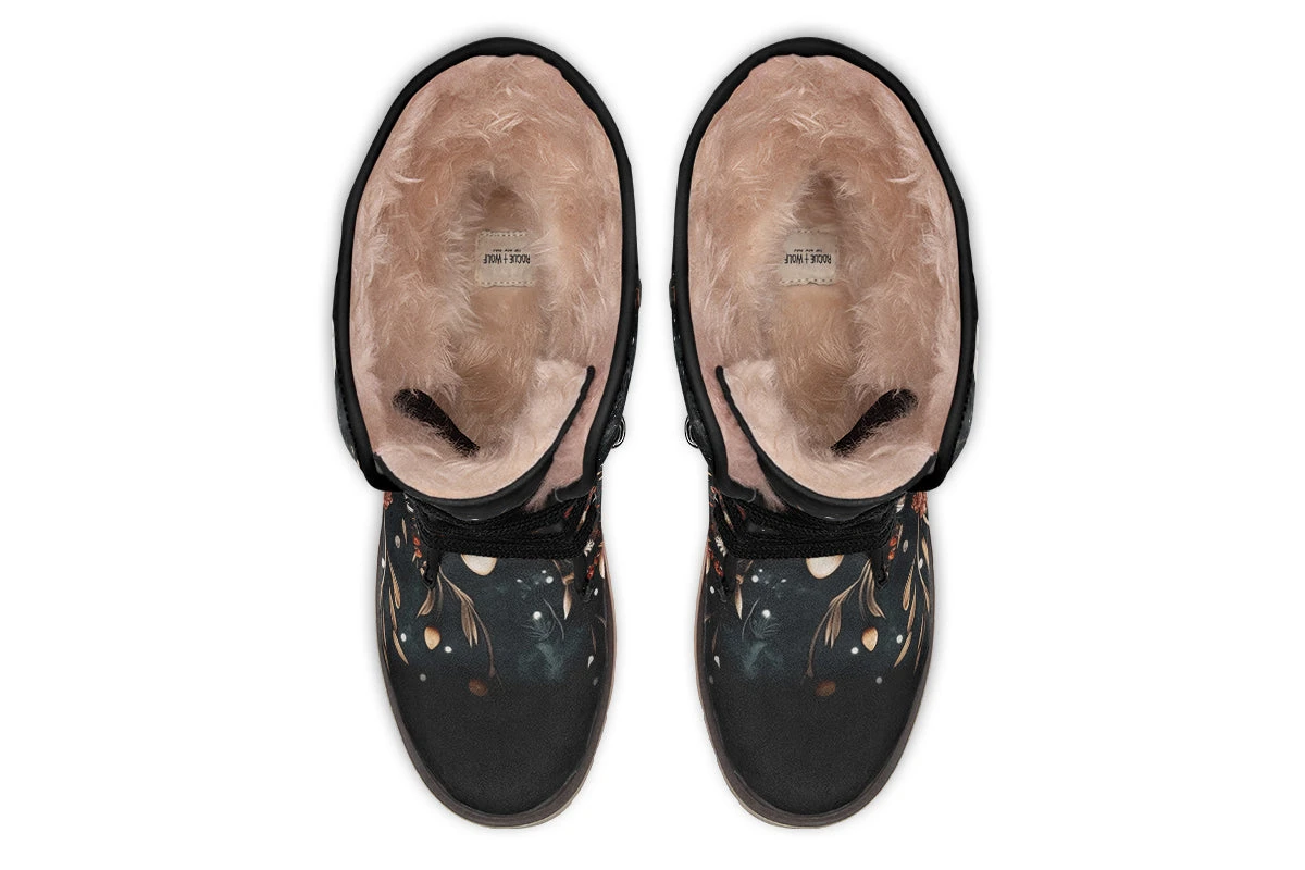 Faery Fungi Fold Over Winter Boots 8 Faery Fungi Fold Over Winter Boots - Image 6