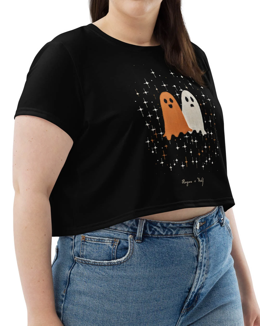 Ghost Besties Short Sleeve Crop Top 5 Ghost Besties Short Sleeve Crop Top - Image 3