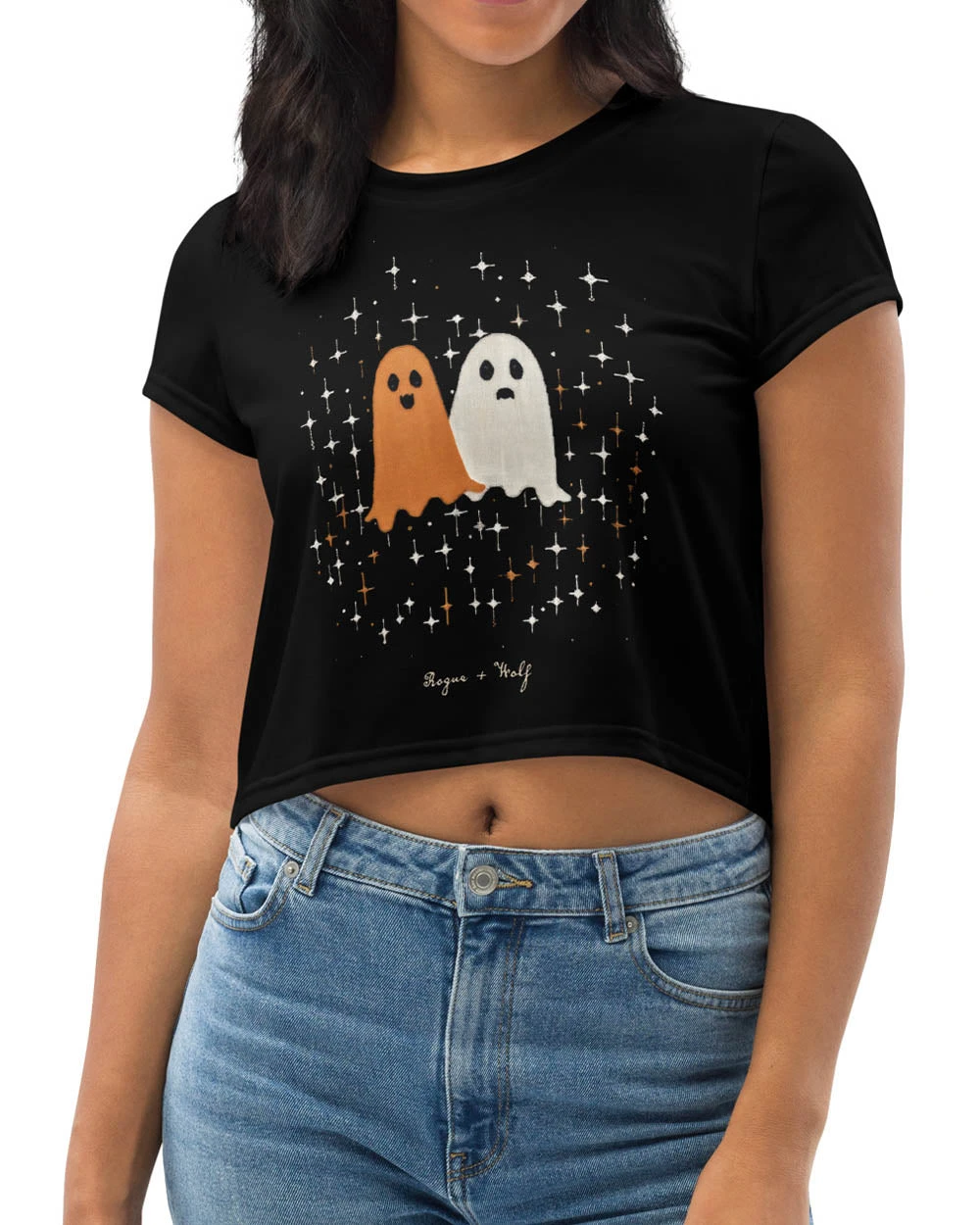 Ghost Besties Short Sleeve Crop Top 4 Ghost Besties Short Sleeve Crop Top - Image 2
