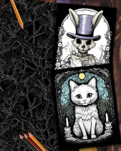 Haunted Nightmare: A Spooky Coloring Book For Adults -Rogue & Wolf Shop HN Shopify 05