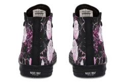 Amethyst Kintsugi Rose High Tops -Rogue & Wolf Shop HighTops AmethystKintsugiRoseHighTops 173 52660 Hightop RAW Blk STR8