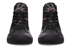 Amethyst Kintsugi Rose High Tops -Rogue & Wolf Shop HighTops AmethystKintsugiRoseHighTops 173 52660 Hightops RAW Blk STR6 NLB