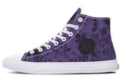 Amethyst Rose Romance High Tops -Rogue & Wolf Shop HighTops AmethystRoseRomanceHighTops 173 56930 Hightop RAW WT STR2