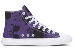 Amethyst Rose Romance High Tops -Rogue & Wolf Shop HighTops AmethystRoseRomanceHighTops 173 56930 Hightop RAW WT STR3