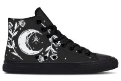 Black Widow High Tops -Rogue & Wolf Shop HighTops ArachnidMoonhightopsdesigntemplate 173 33808 Hightop RAW Blk STR3