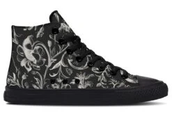 Black Baroque High Tops -Rogue & Wolf Shop HighTops BlackBaroqueHighTops 173 55915 Hightop RAW Blk STR3