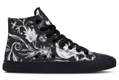 Black Lunaria High Tops -Rogue & Wolf Shop HighTops BlackLunariaHighTops 173 50203 Hightop RAW Blk STR3