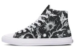 Black Lunaria High Tops -Rogue & Wolf Shop HighTops BlackLunariaHighTops 173 50203 Hightop RAW WT STR2