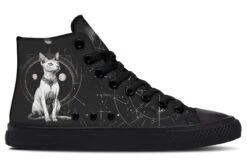 Cosmic Sphynx Cat High Tops -Rogue & Wolf Shop HighTops CosmicSphynxCatHighTops 173 23515 Hightop RAW Blk STR3